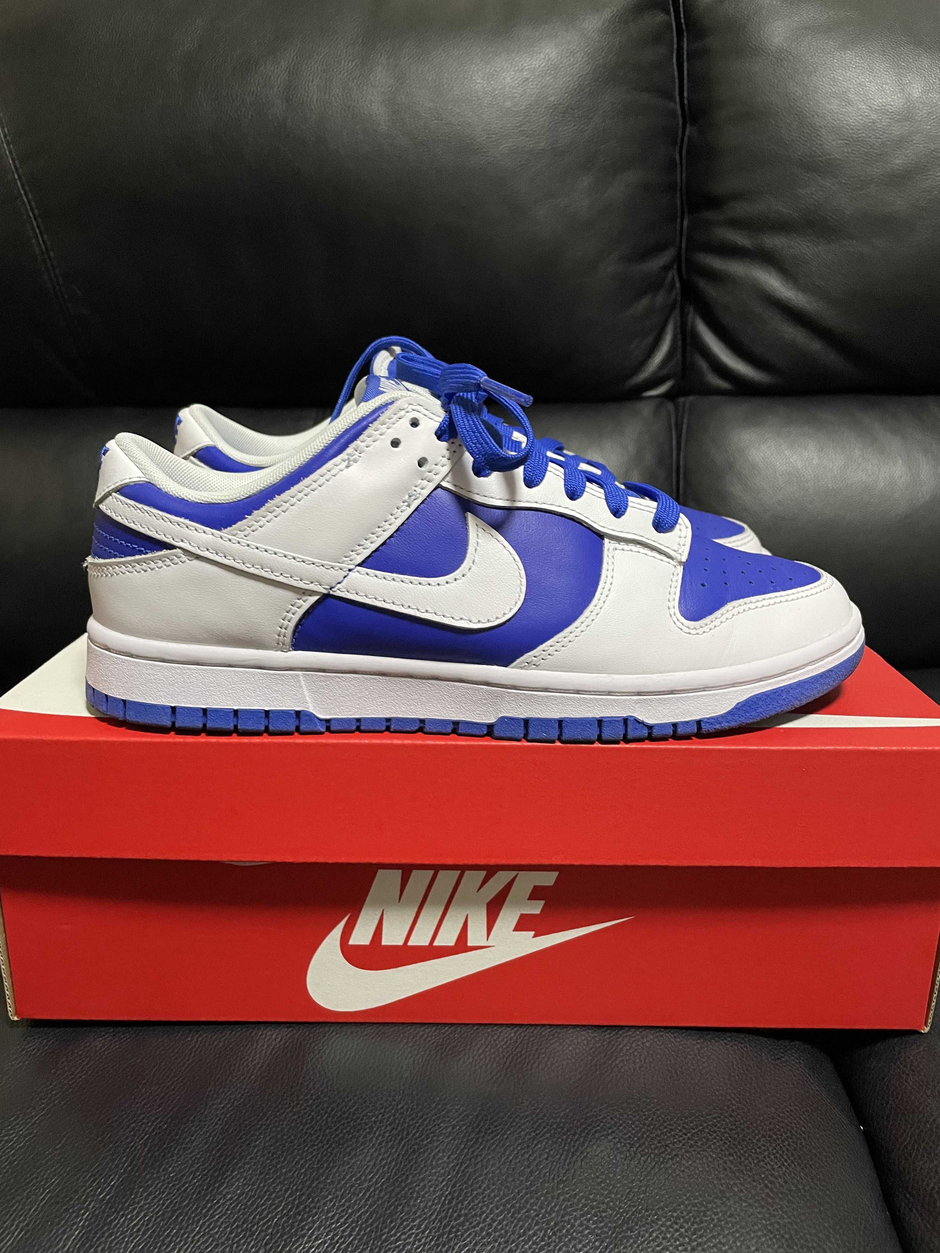 Nike Dunk Low Retro "Racer Blue and White"