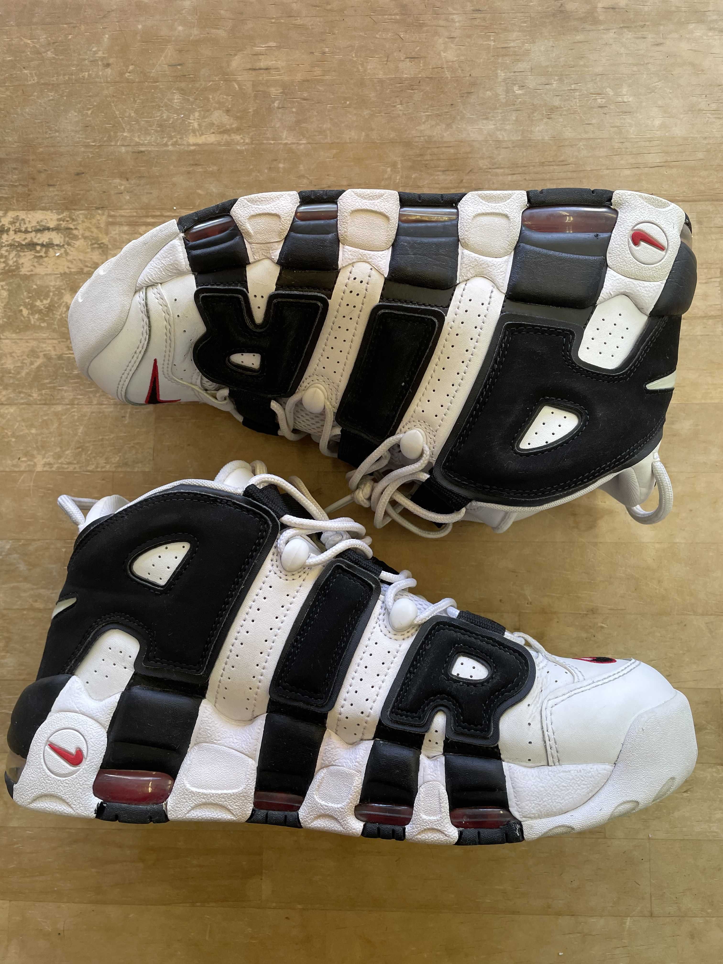 Nike Air More up Tempo "White/Black/University Red"(~2018)