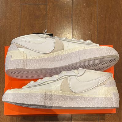 sacai × Nike Blazer Low "White Patent Leather"