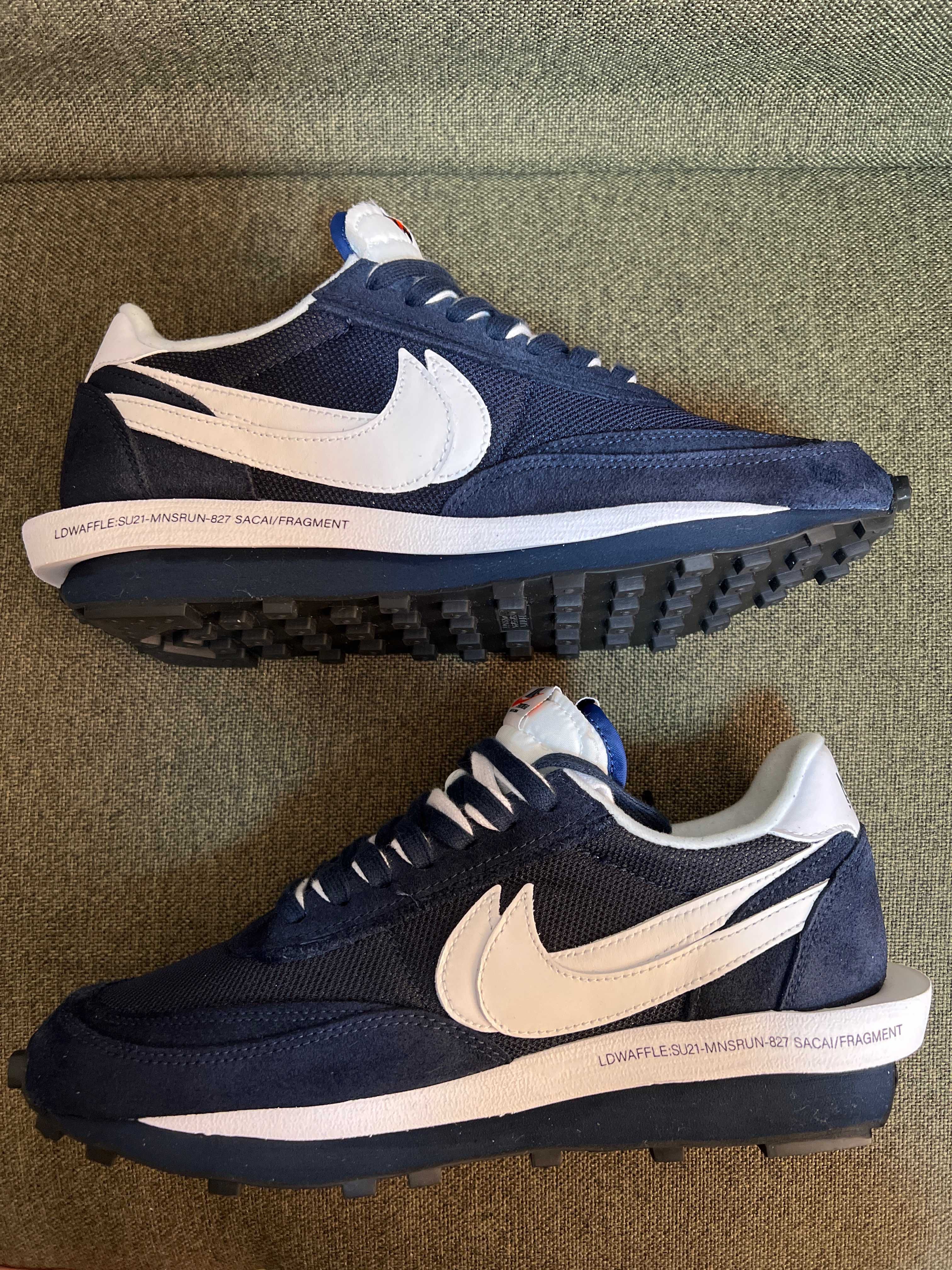 Fragment × sacai × Nike LD Waffle "Blackended Blue"