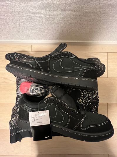 Travis Scott × Nike Air Jordan 1 Low OG SP "Black Phantom"