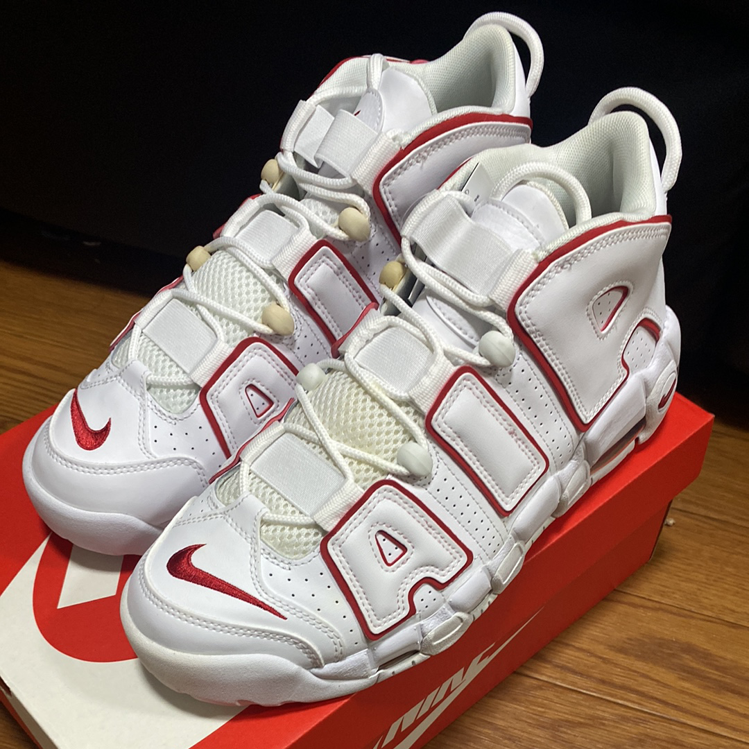 NIKE AIR MORE UPTEMPO "WHITE/VARSITY RED" (2021)