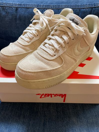 Stussy × Nike Air Force 1 Low "Fossil Stone"