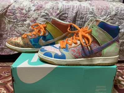 THOMAS CAMPBELL × Nike SB Dunk High "Ice Jade/Circuit Orange-Sail"