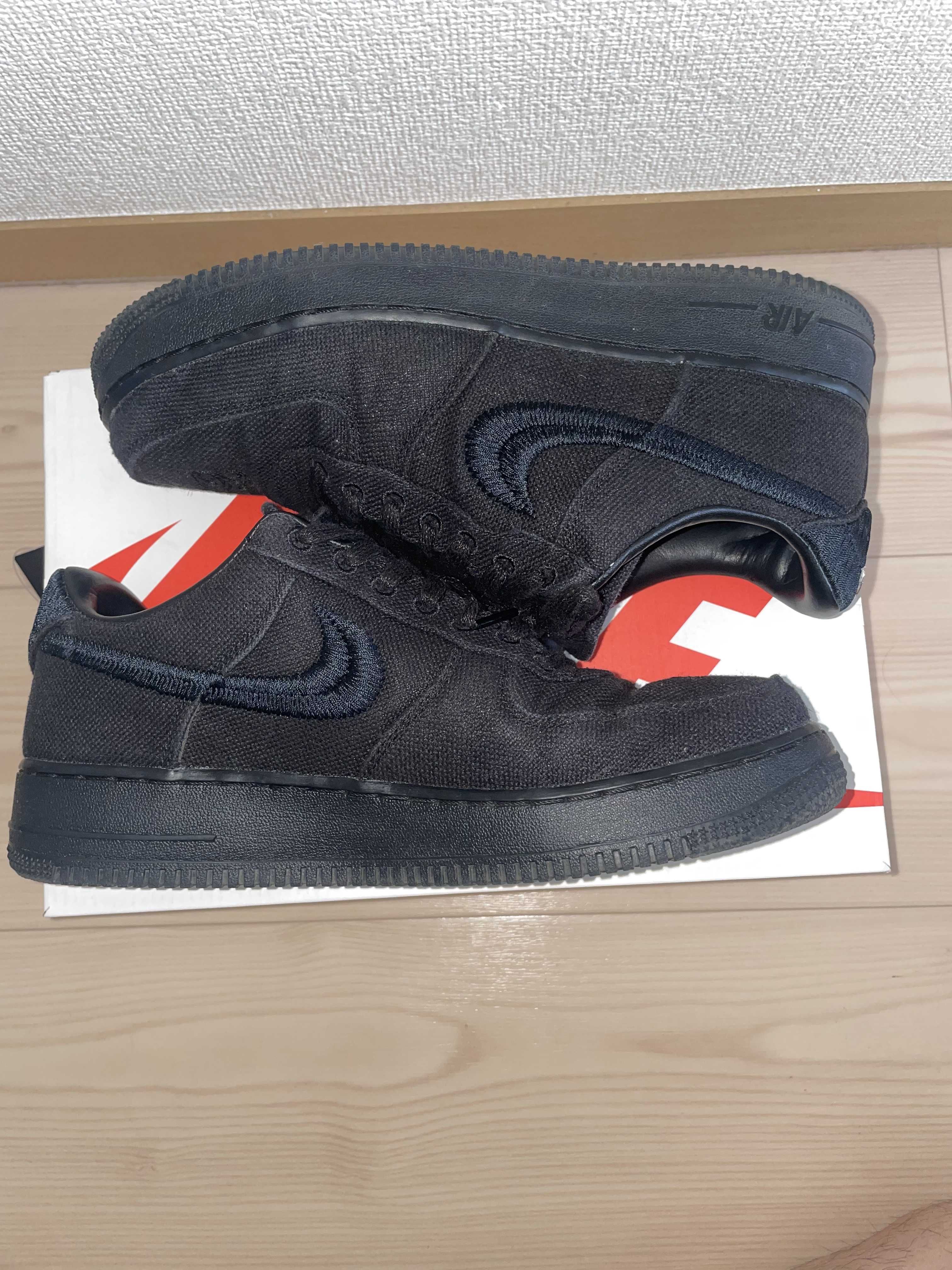 Stussy × Nike Air Force 1 Low "Triple Black"