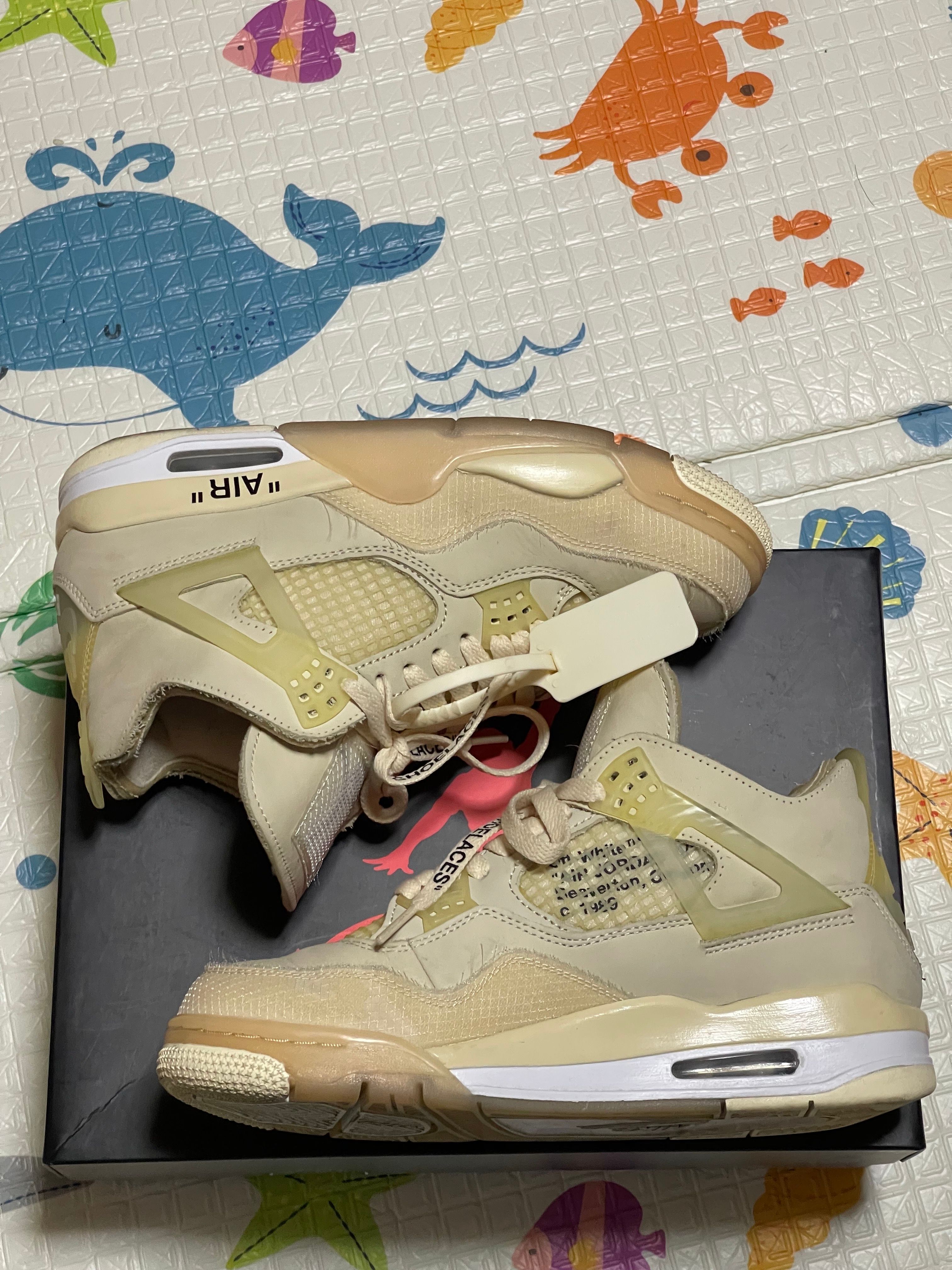 Off-White × Nike Women's Air Jordan 4 SP "Sail"