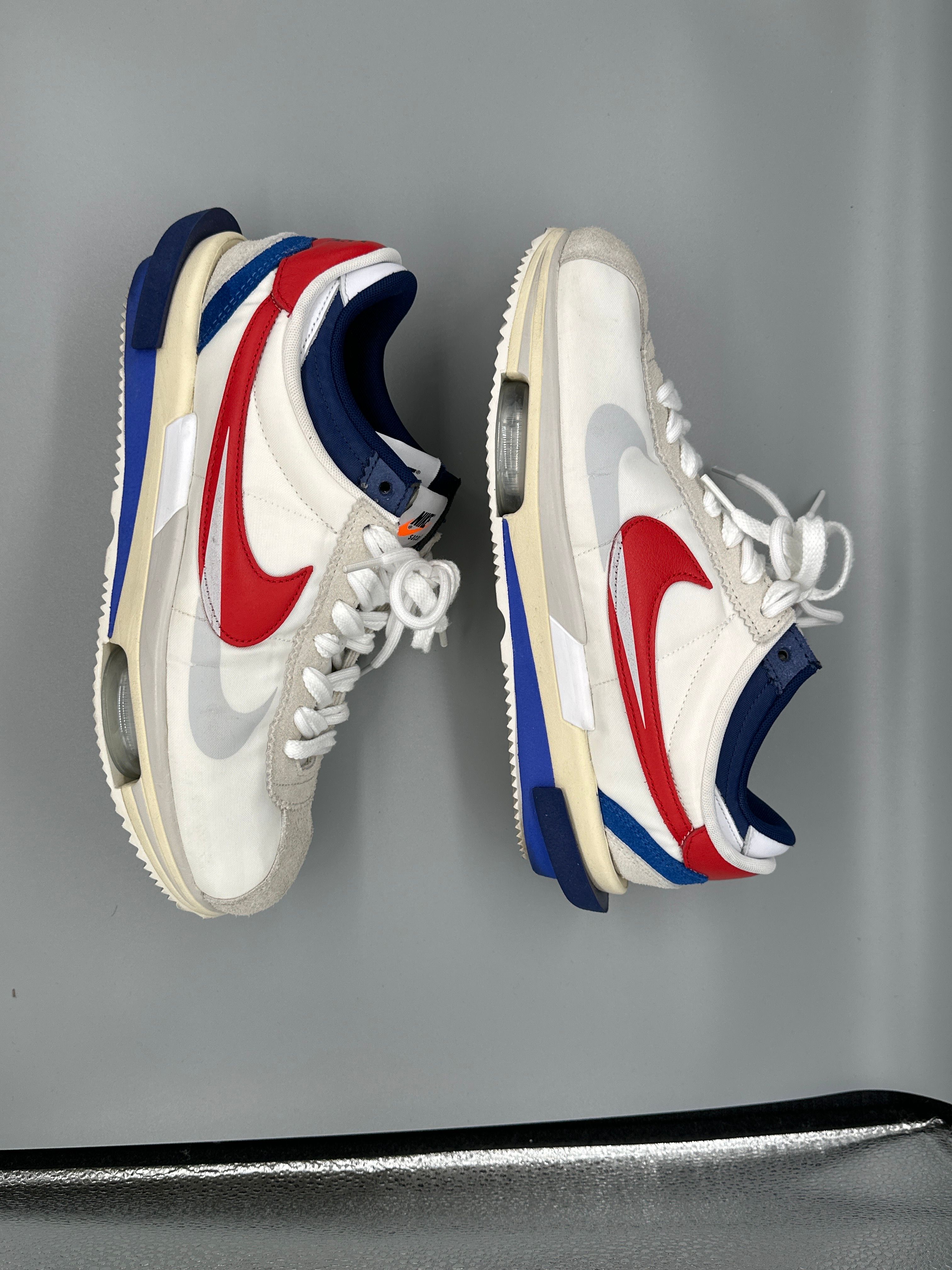 sacai × Nike Zoom Cortez "White and University Red"