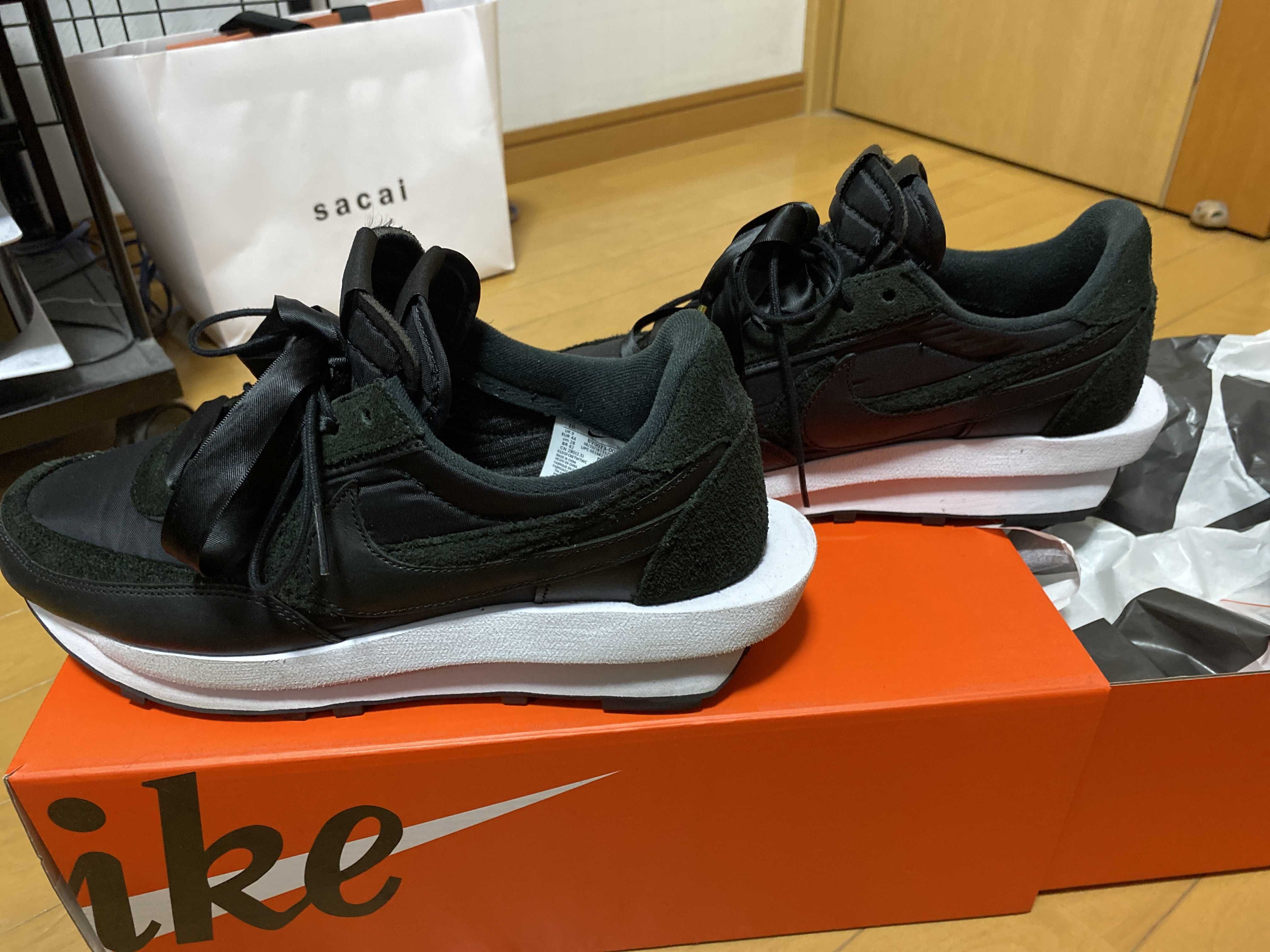 sacai × Nike LDV Waffle "Triple Black"