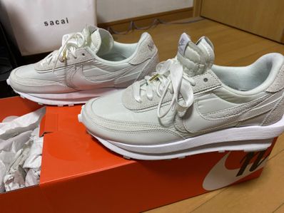 sacai × Nike LDV Waffle "Triple White"