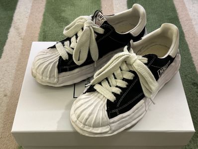 Maison MIHARA YASUHIRO BLAKEY OG Sole Canvas Low-top Sneaker "Black" (A08FW735)