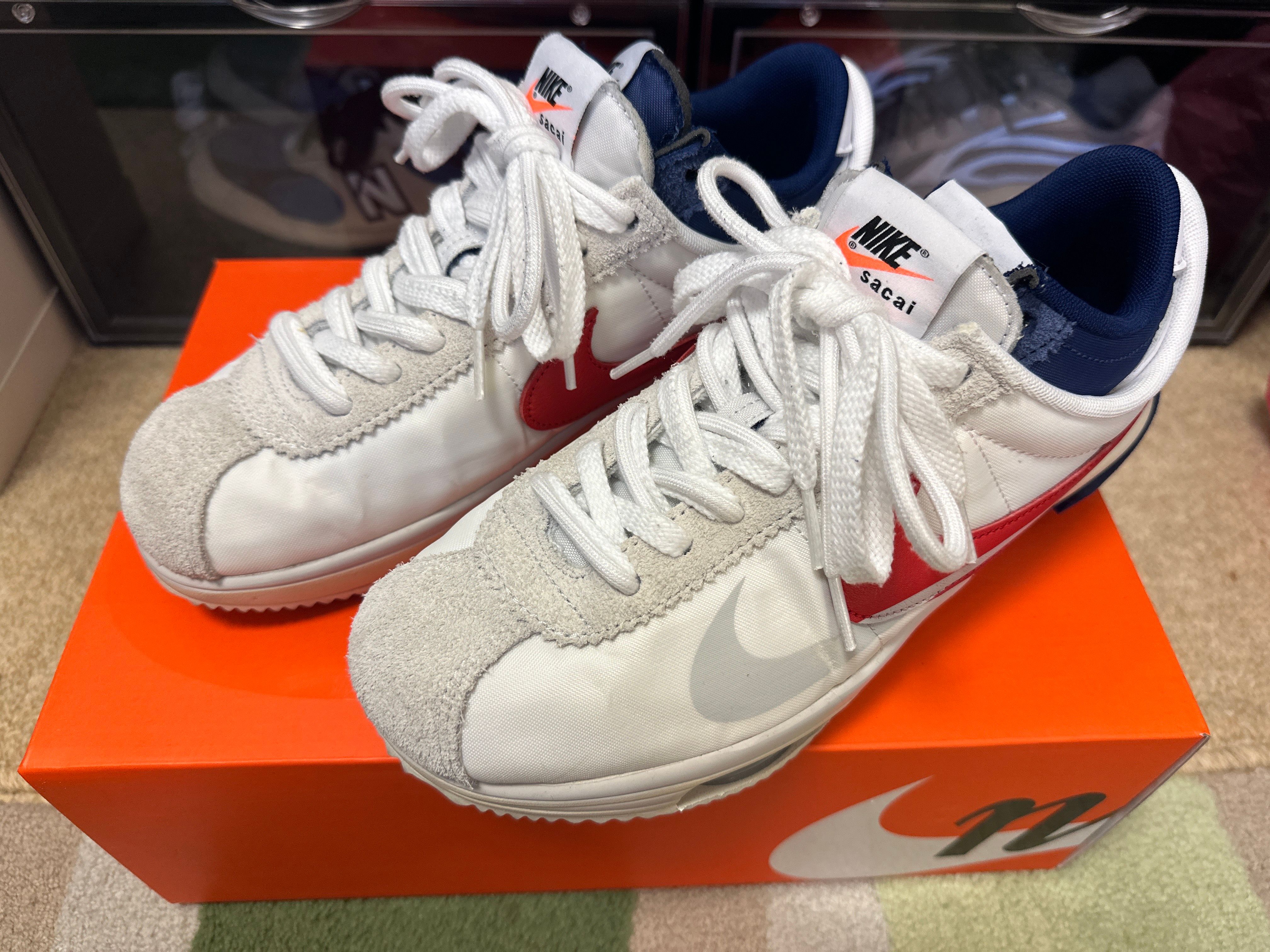 sacai × Nike Zoom Cortez "White and University Red"