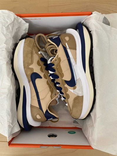 Sacai × Nike Vapor Waffle "Sesame And Blue Void"