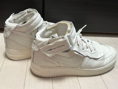 COMME des GARCONS × Nike Air Force 1 Mid "White"