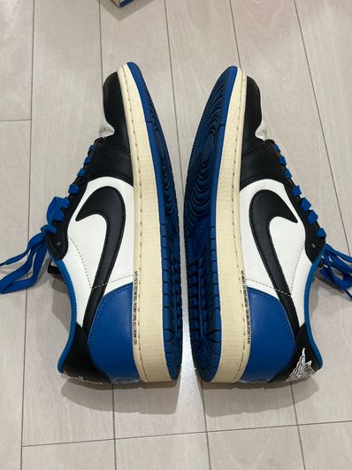 Travis Scott × fragment design × Nike Air Jordan 1 Low OG SP "Military Blue"