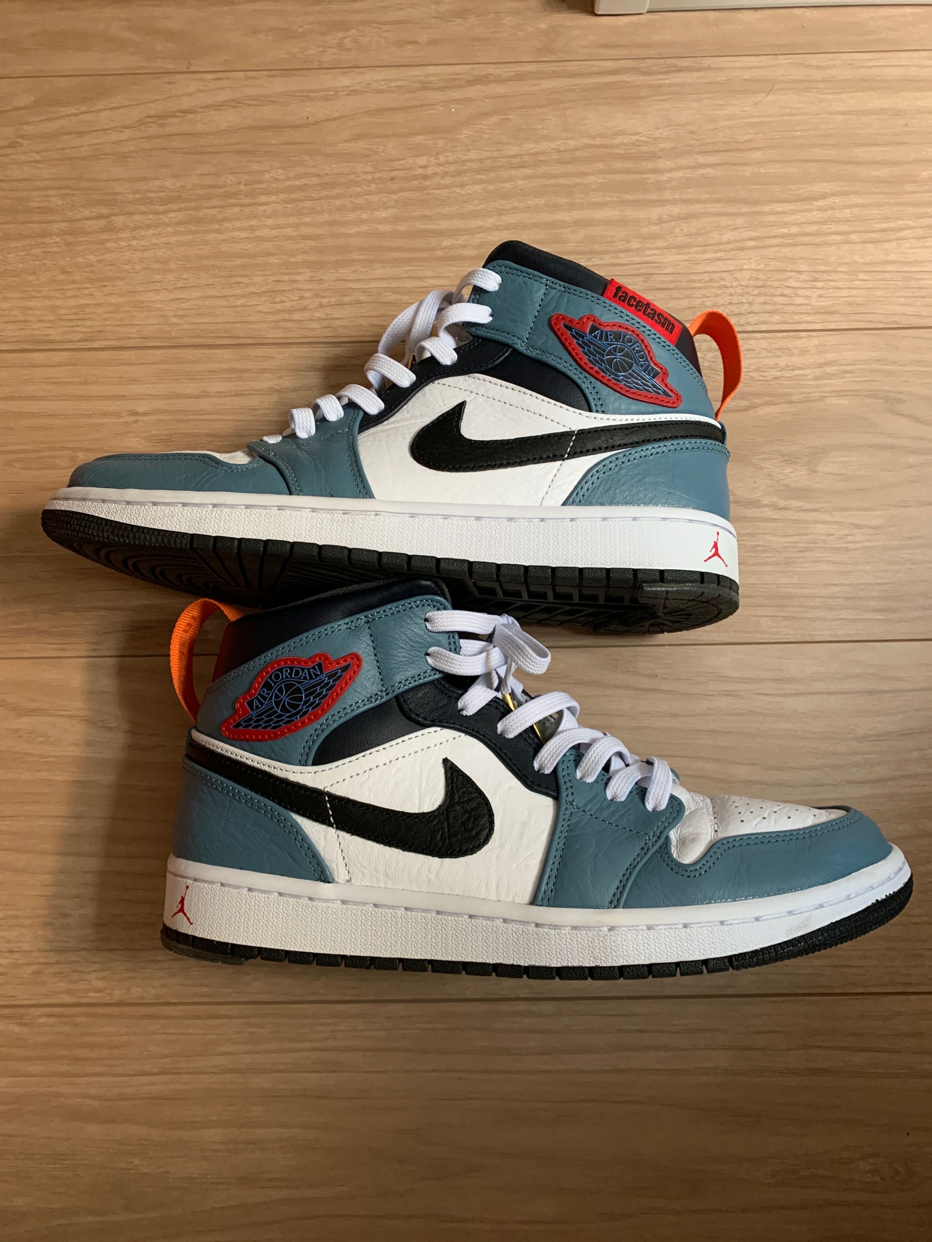 FACETASM × Nike Air Jordan 1 Mid "White/Navy"