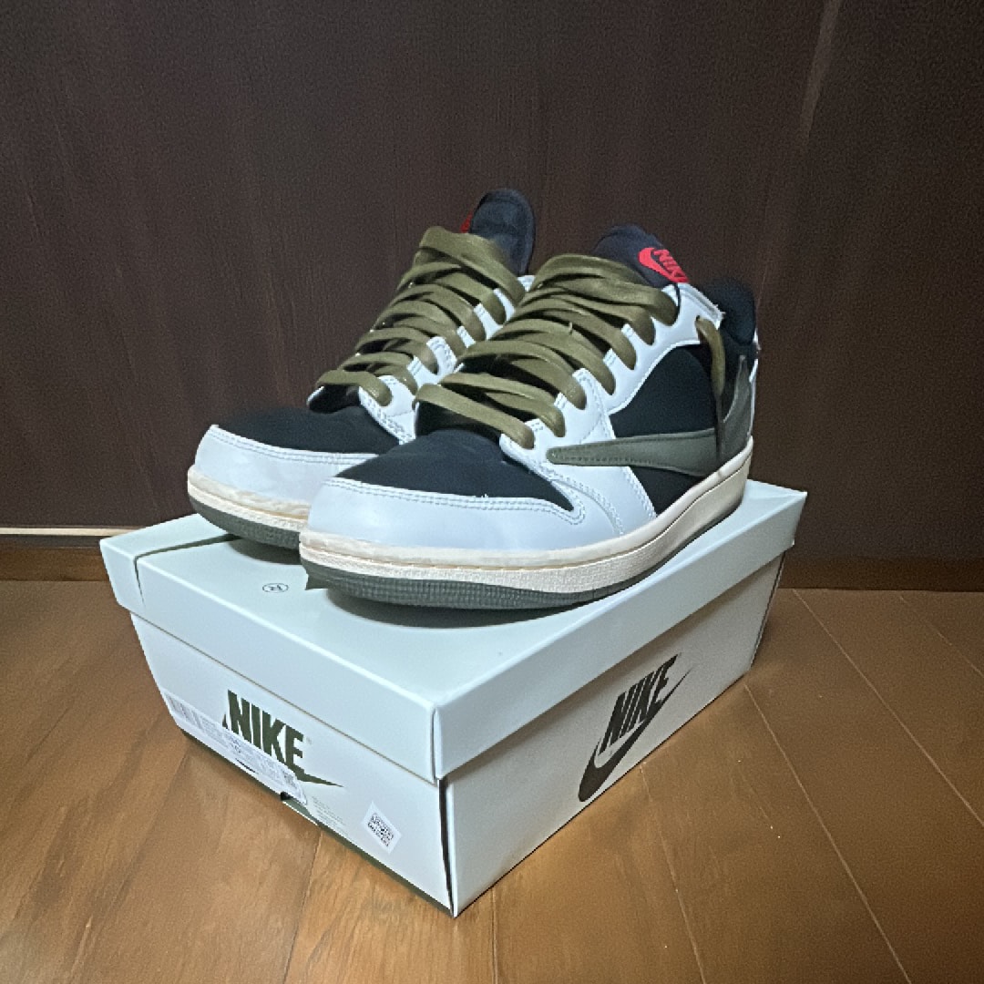 Travis Scott × Nike Women's Air Jordan 1 Low OG "Medium Olive"