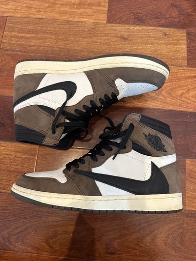 Travis Scott × Nike Air Jordan 1 Retro High OG TS SP "Sail/Dark Mocha"