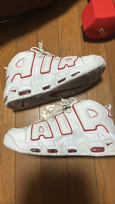 NIKE AIR MORE UPTEMPO "WHITE/VARSITY RED" (2018)