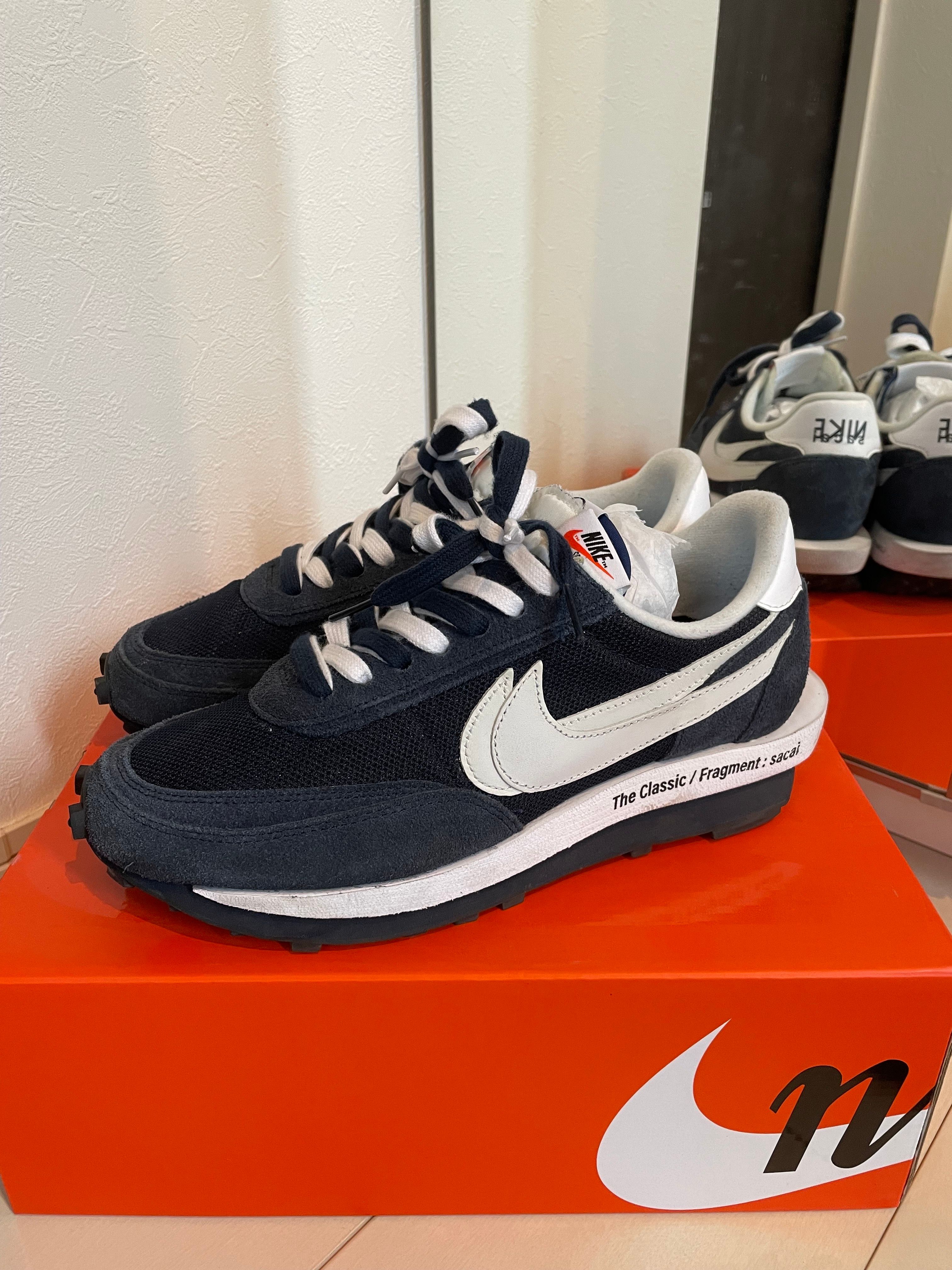 Fragment × sacai × Nike LD Waffle "Blackended Blue"