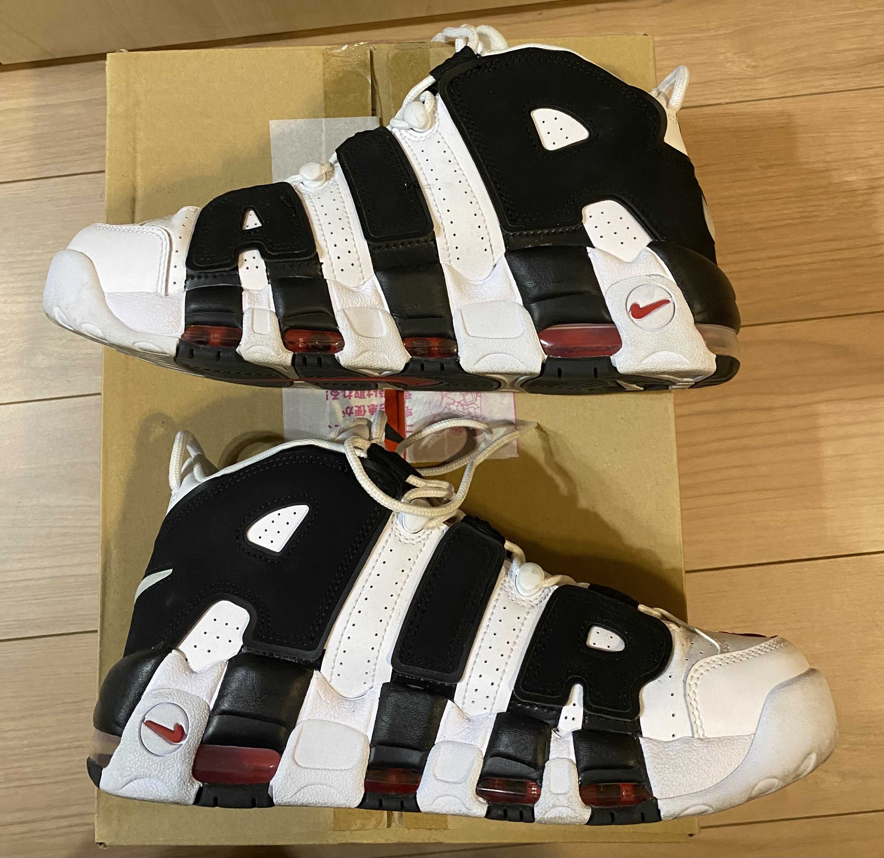 NIKE AIR MORE UPTEMPO "WHITE/BLACK/UNIVERSITY RED"(2020)