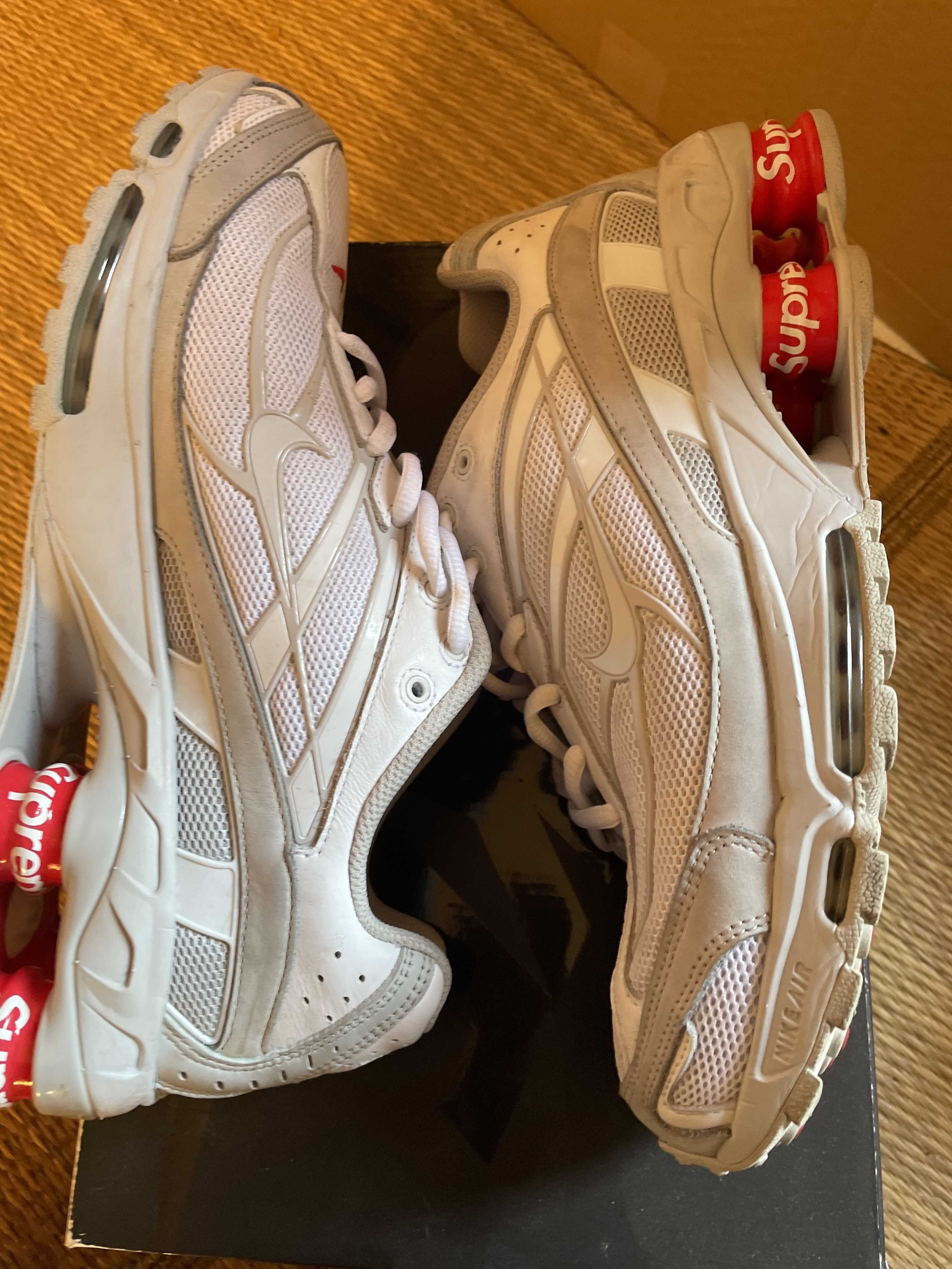 Supreme × Nike Shox Ride 2 "White/Grey Fog/Flat Platinum"