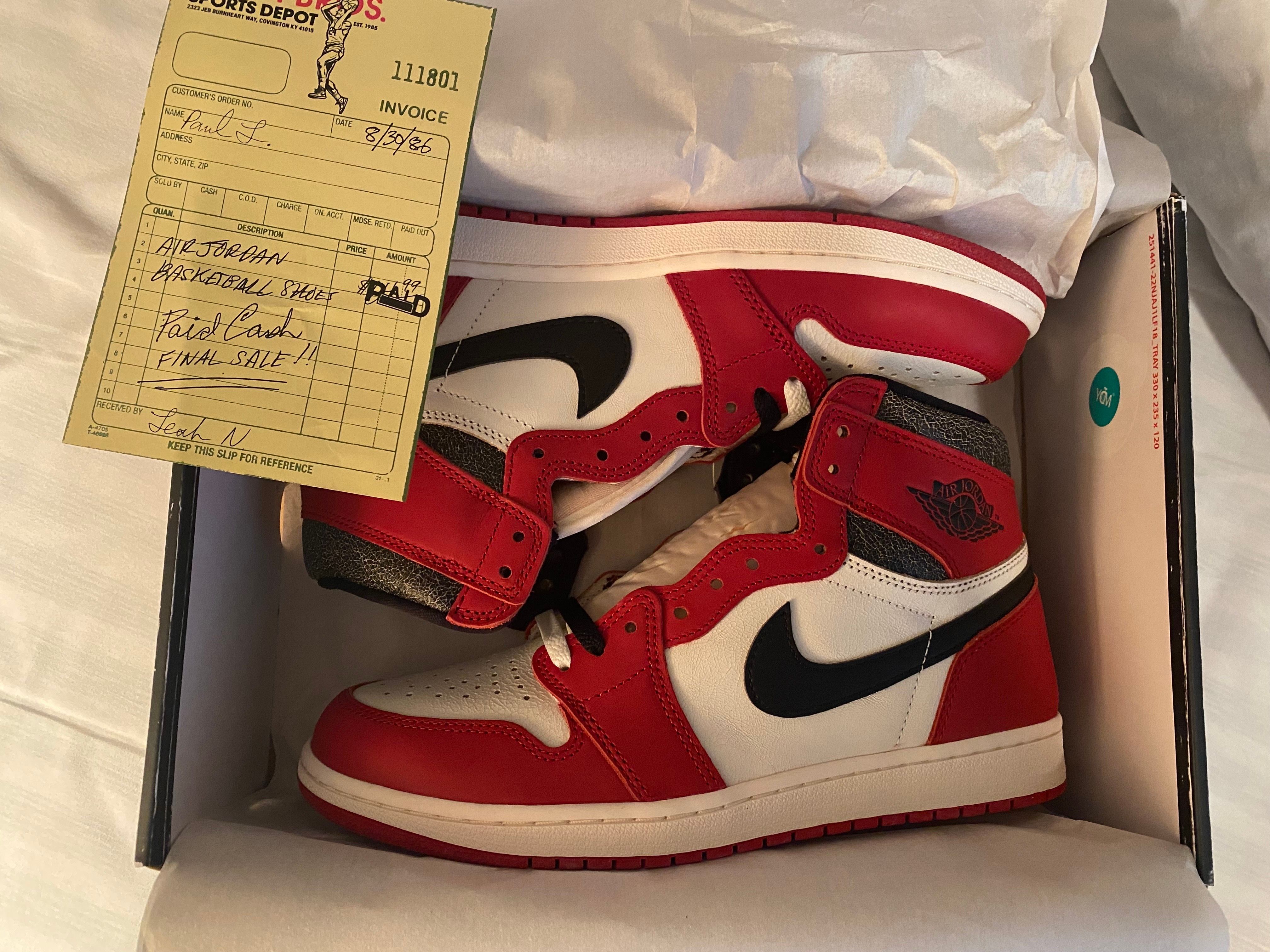 Nike Air Jordan 1 High OG "Lost & Found/Chicago"