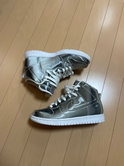 CLOT × Nike Dunk High "Silver/Flux"