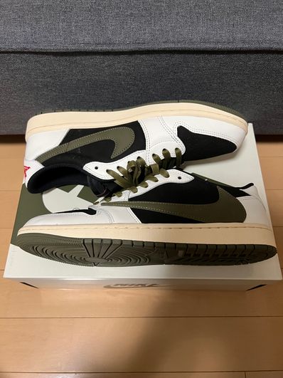 Travis Scott × Nike Women's Air Jordan 1 Low OG "Medium Olive"