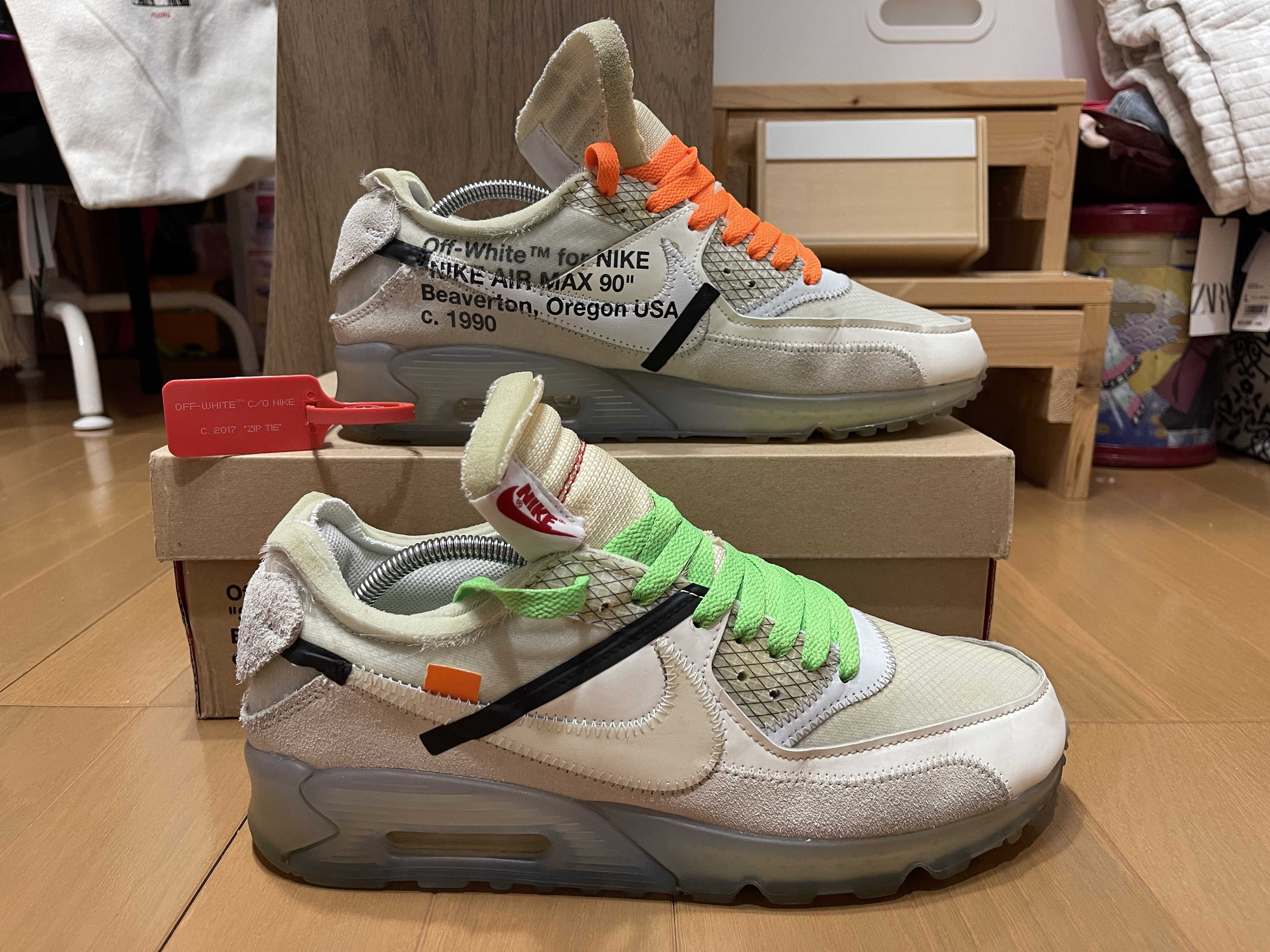 Off-White × Nike Air Max 90 "The 10/Sail"