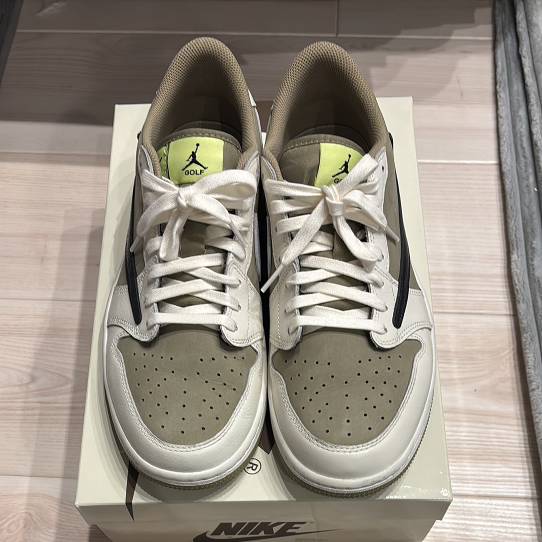 Travis Scott × Nike Air Jordan 1 Low Golf NRG "Neutral Olive"