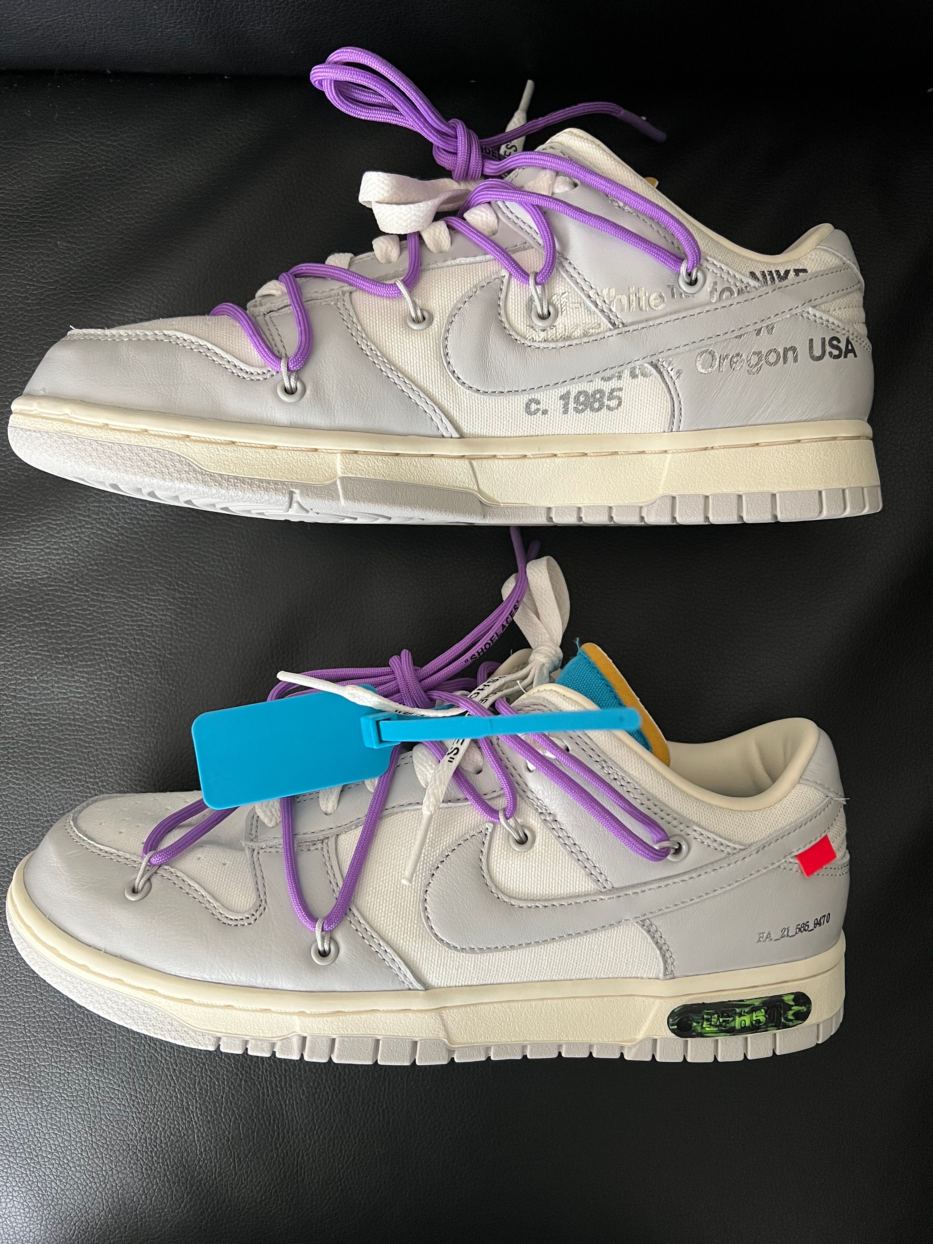 Off-White × Nike Dunk Low "Sail/Neutral Gray"