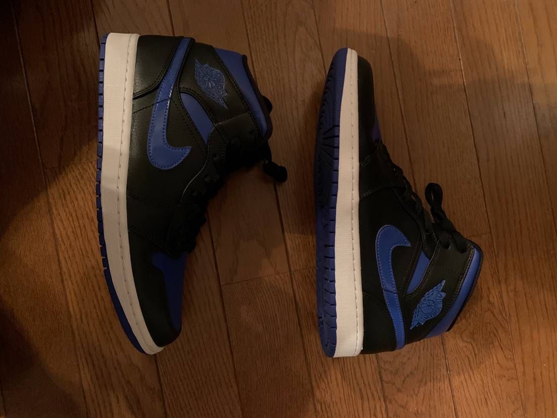NIKE AIR JORDAN 1 MID "BLACK/BLUE"