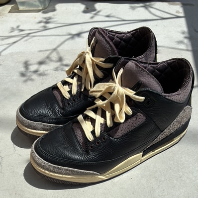 A Ma Maniere × Nike Women's Air Jordan 3 Retro OG SP "Black and Flat Pewter/WYWS"