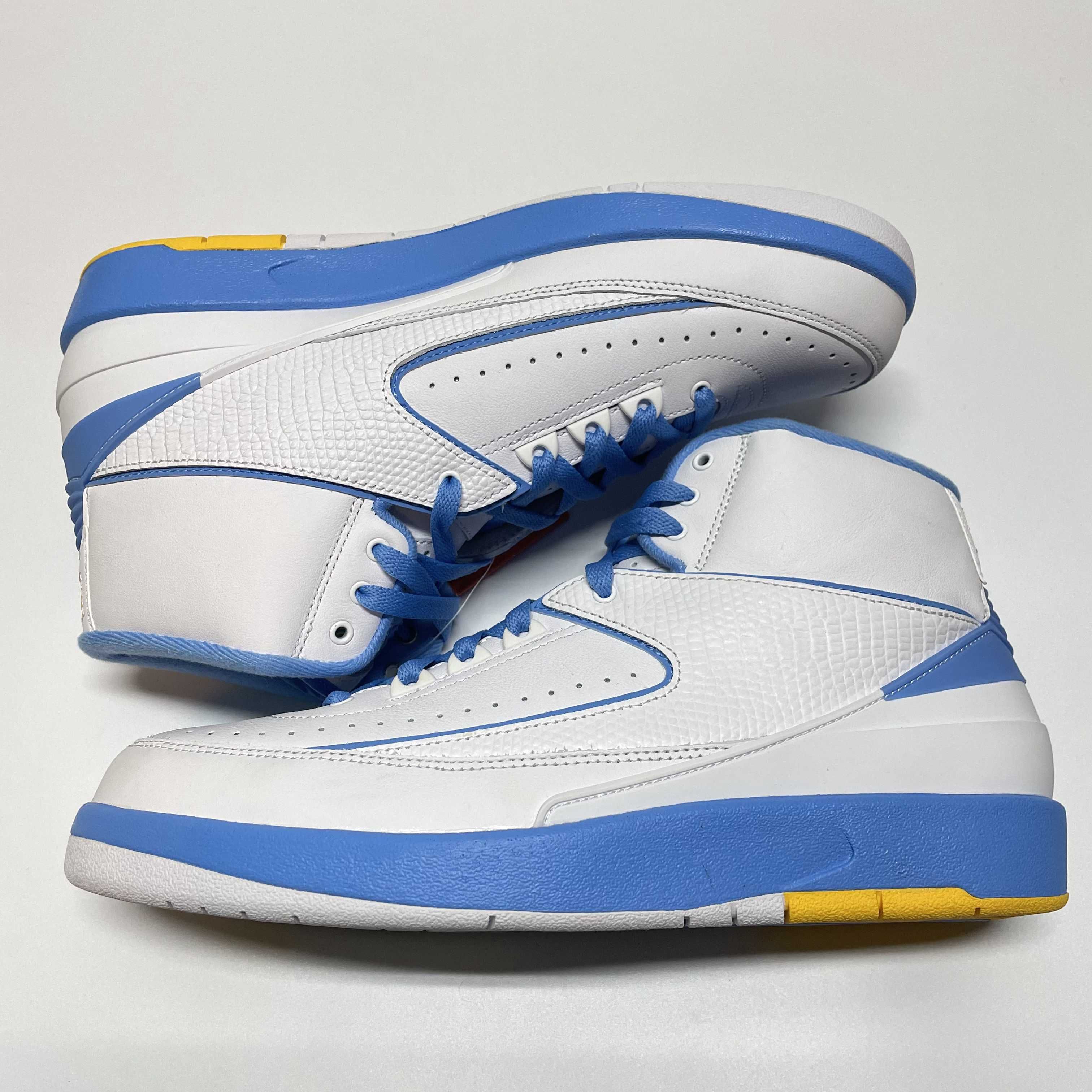 Nike Air Jordan 2 Retro Melo White/Varsity Maize/University Blue (2018)