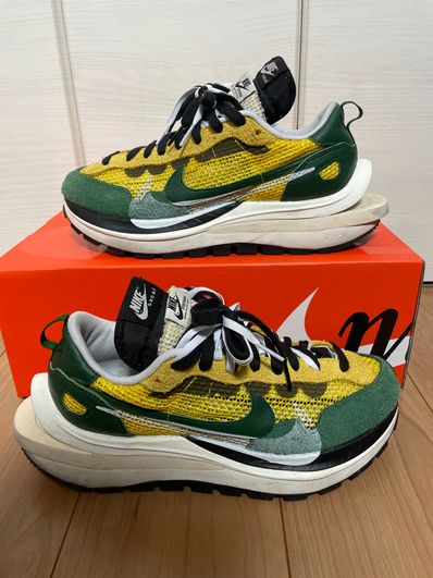 sacai × Nike Vapor Waffle "Tour Yellow/Stadium Green-Sail"
