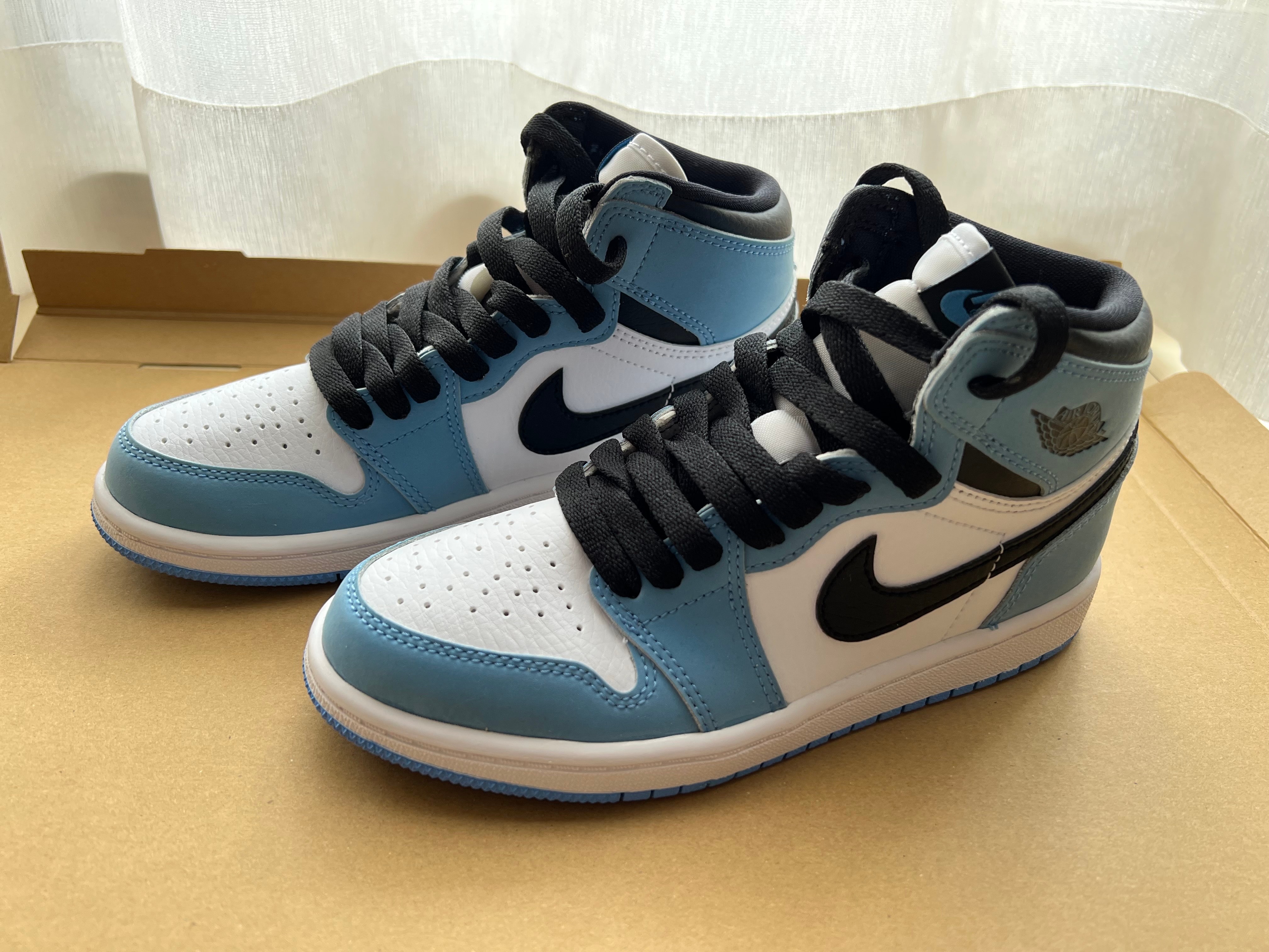 Nike PS Air Jordan 1 High "White/University Blue/Black"