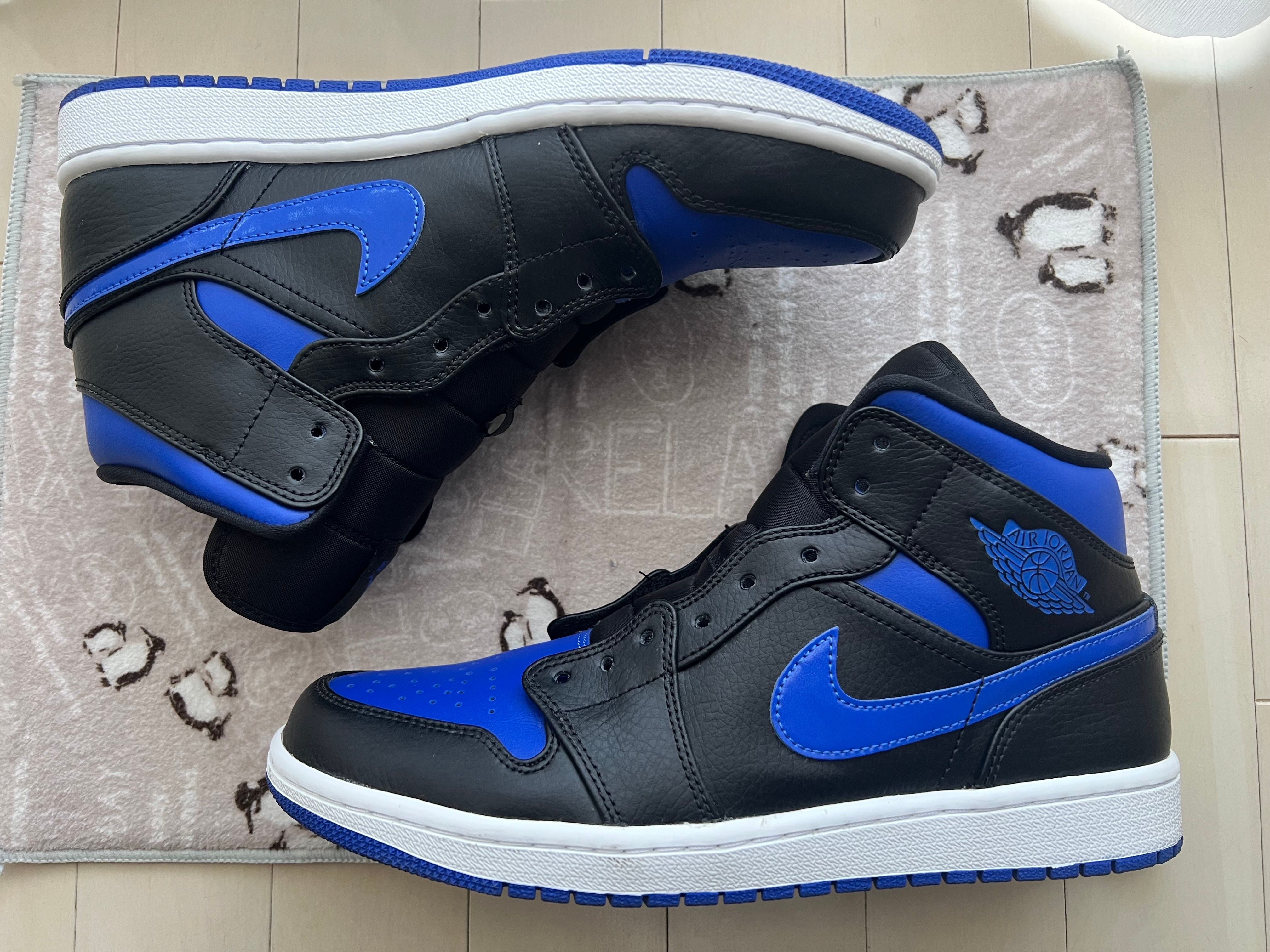 NIKE AIR JORDAN 1 MID "BLACK/BLUE"