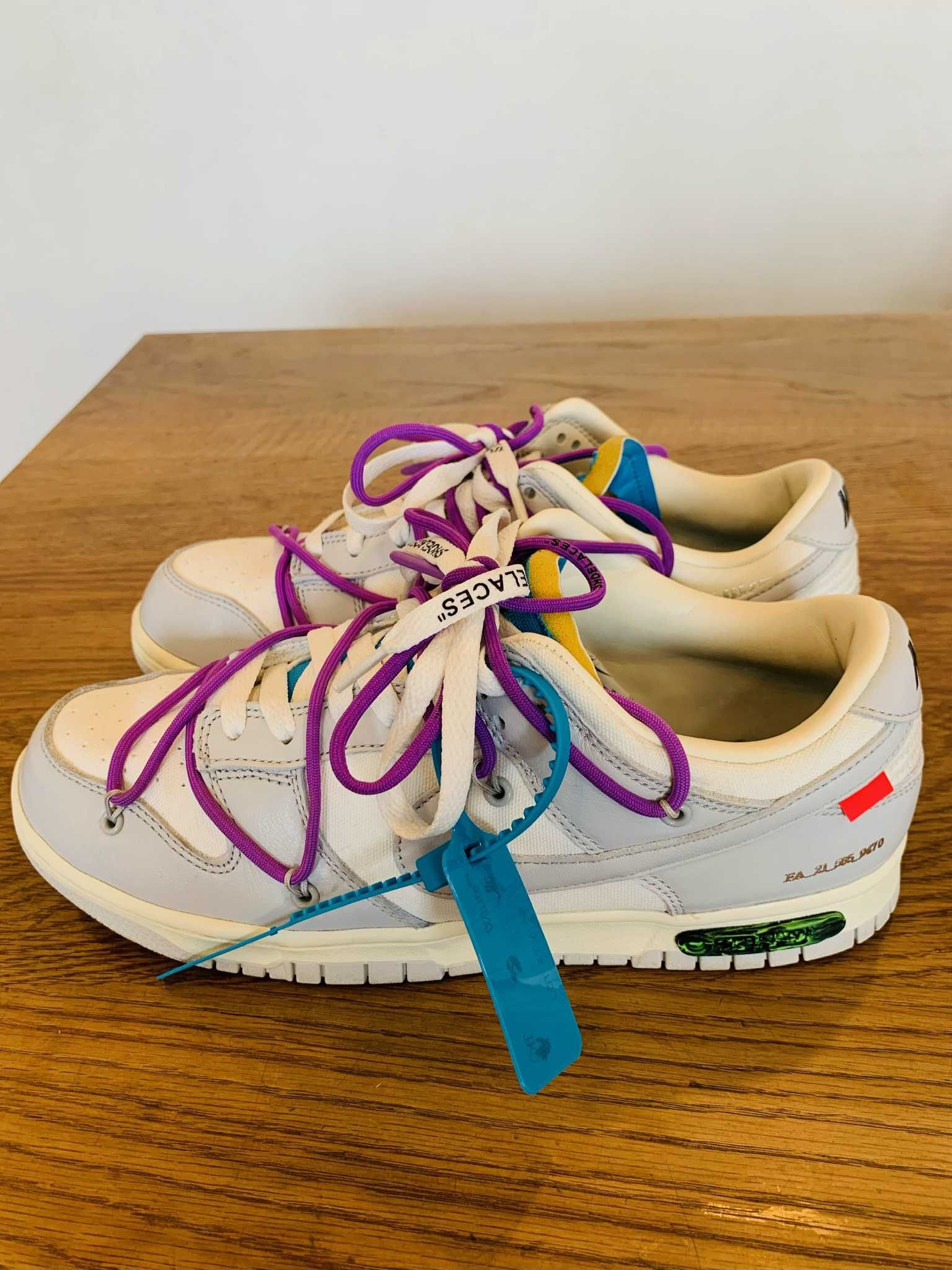 Off-White × Nike Dunk Low "Sail/Neutral Gray"