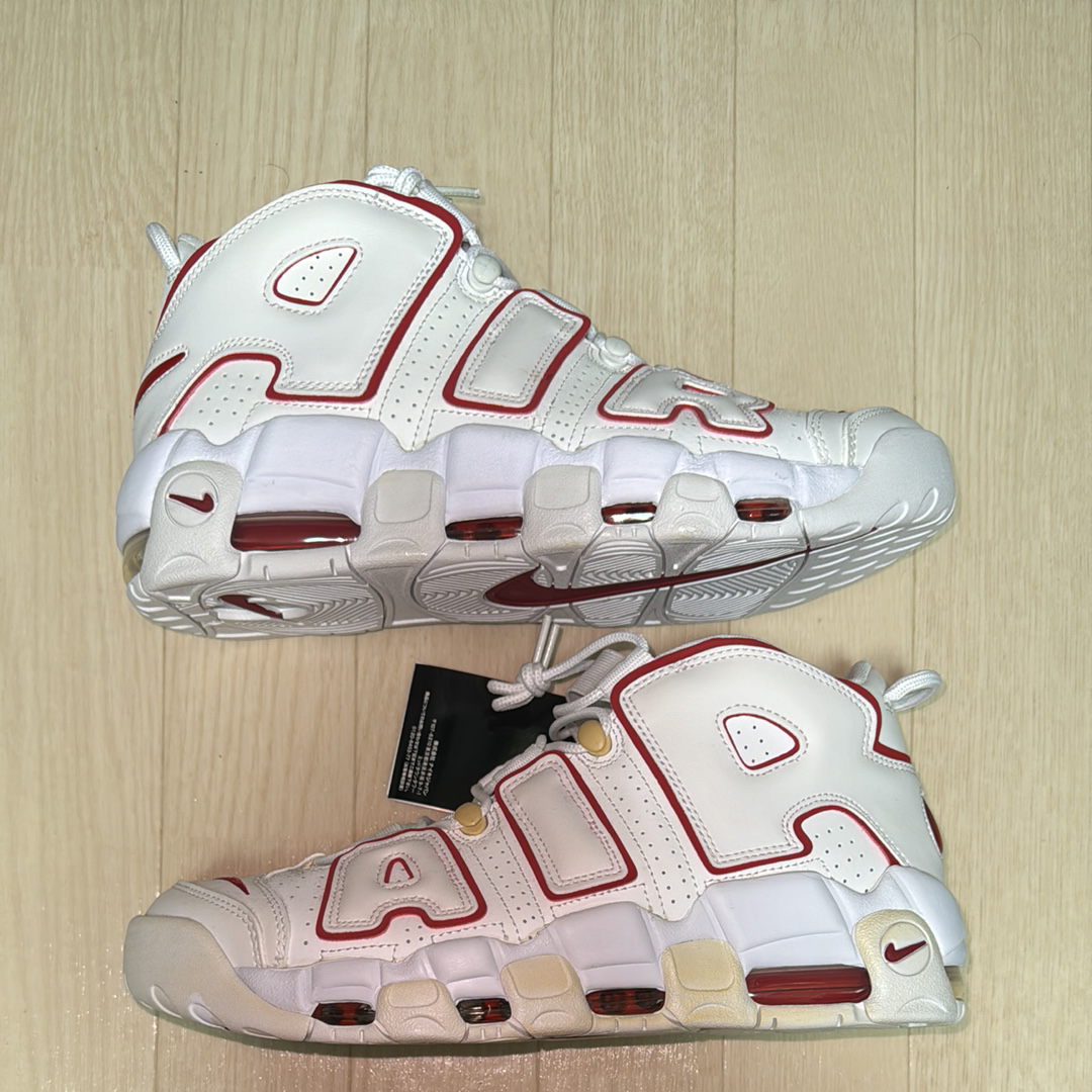 NIKE AIR MORE UPTEMPO "WHITE/VARSITY RED" (2021)