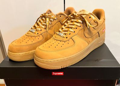 Supreme × Nike Air Force 1 Low "Flax/Wheat"