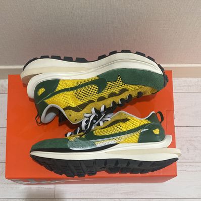 sacai × Nike Vapor Waffle "Tour Yellow/Stadium Green-Sail"