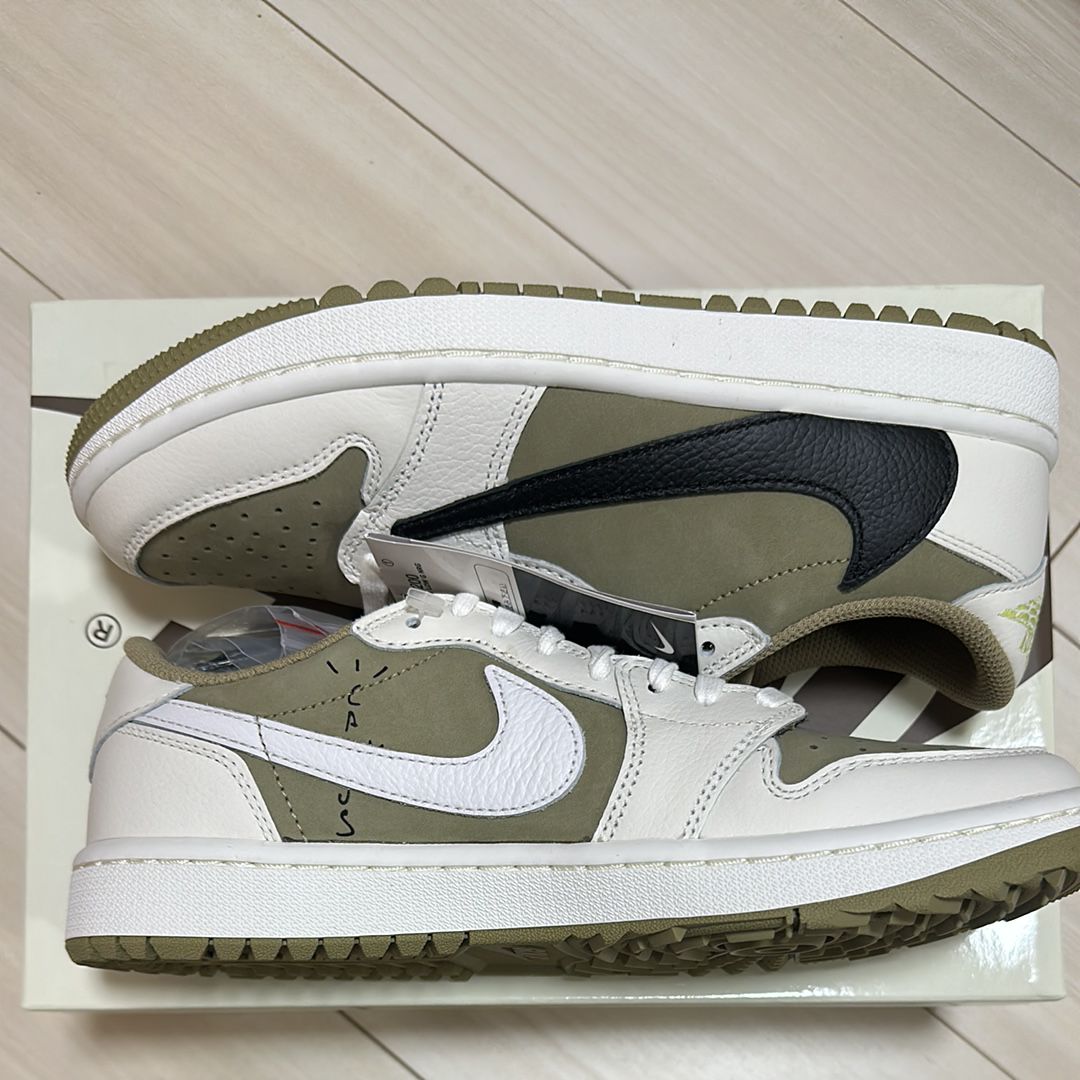 Travis Scott × Nike Air Jordan 1 Low Golf NRG "Neutral Olive"