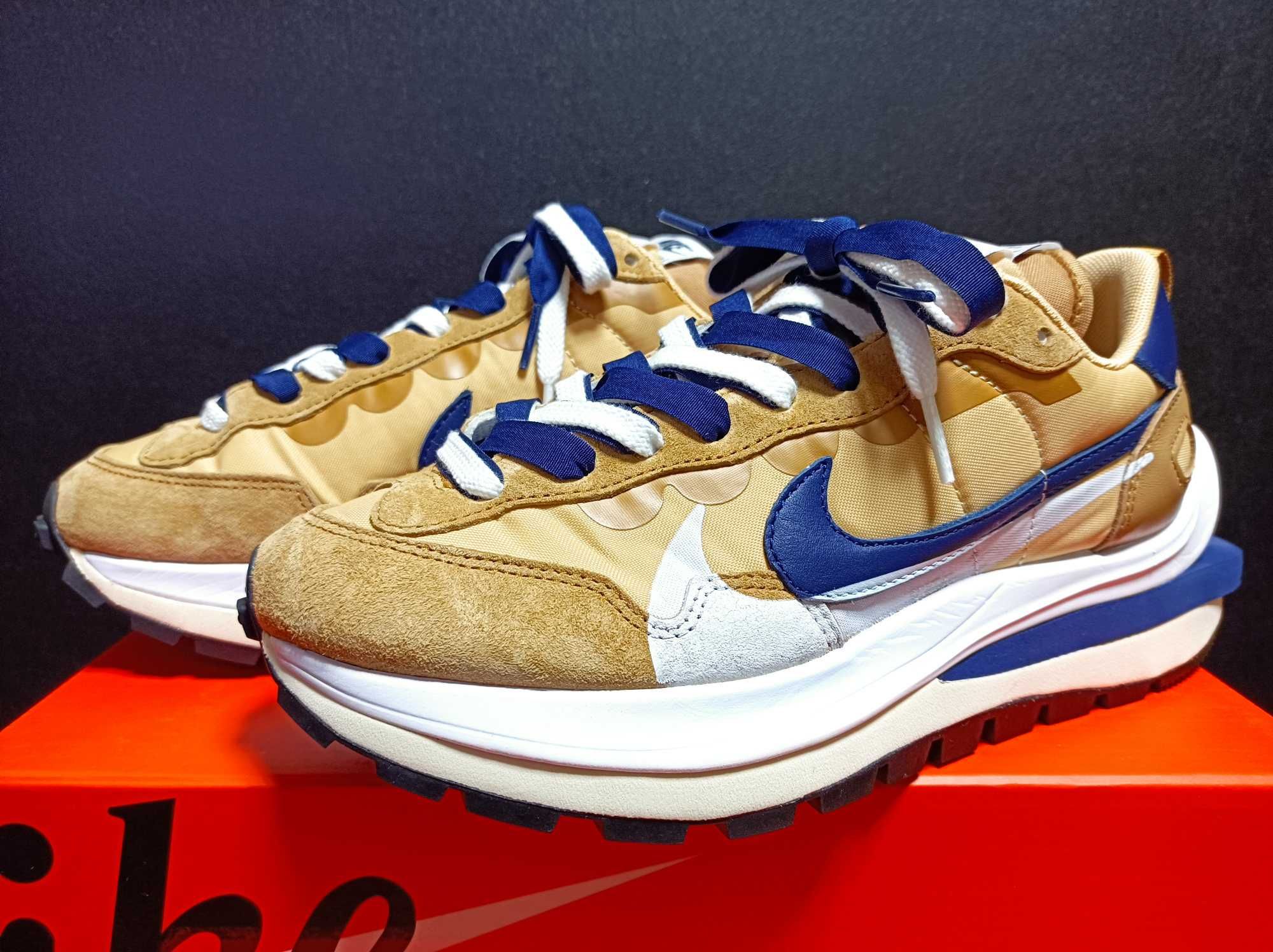 Sacai × Nike Vapor Waffle "Sesame And Blue Void"
