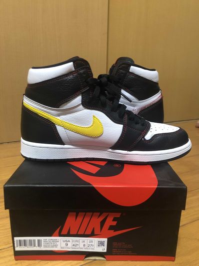 Nike Air Jordan 1 High OG Defiant "Black/Yellow/Gym Red"