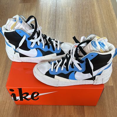 sacai × NIKE BLAZER MID "BLACK / BLUE"