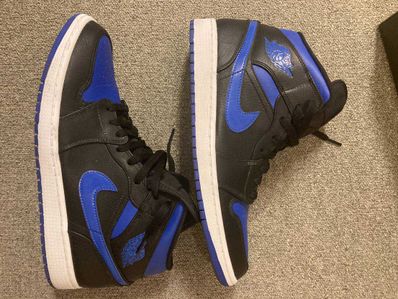 NIKE AIR JORDAN 1 MID "BLACK/BLUE"