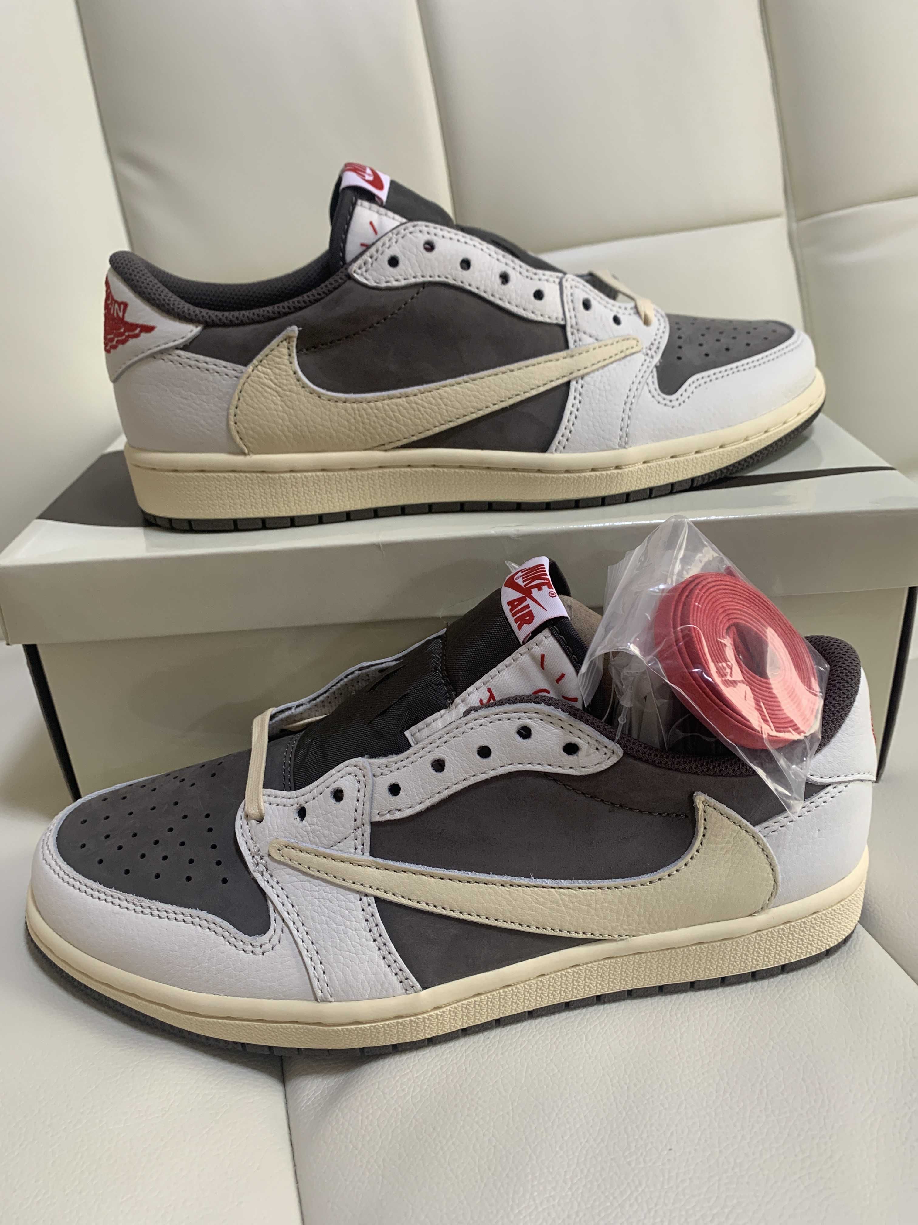 Travis Scott × Nike Air Jordan 1 Low OG SP "Reverse Mocha/Sail and Ridgerock"
