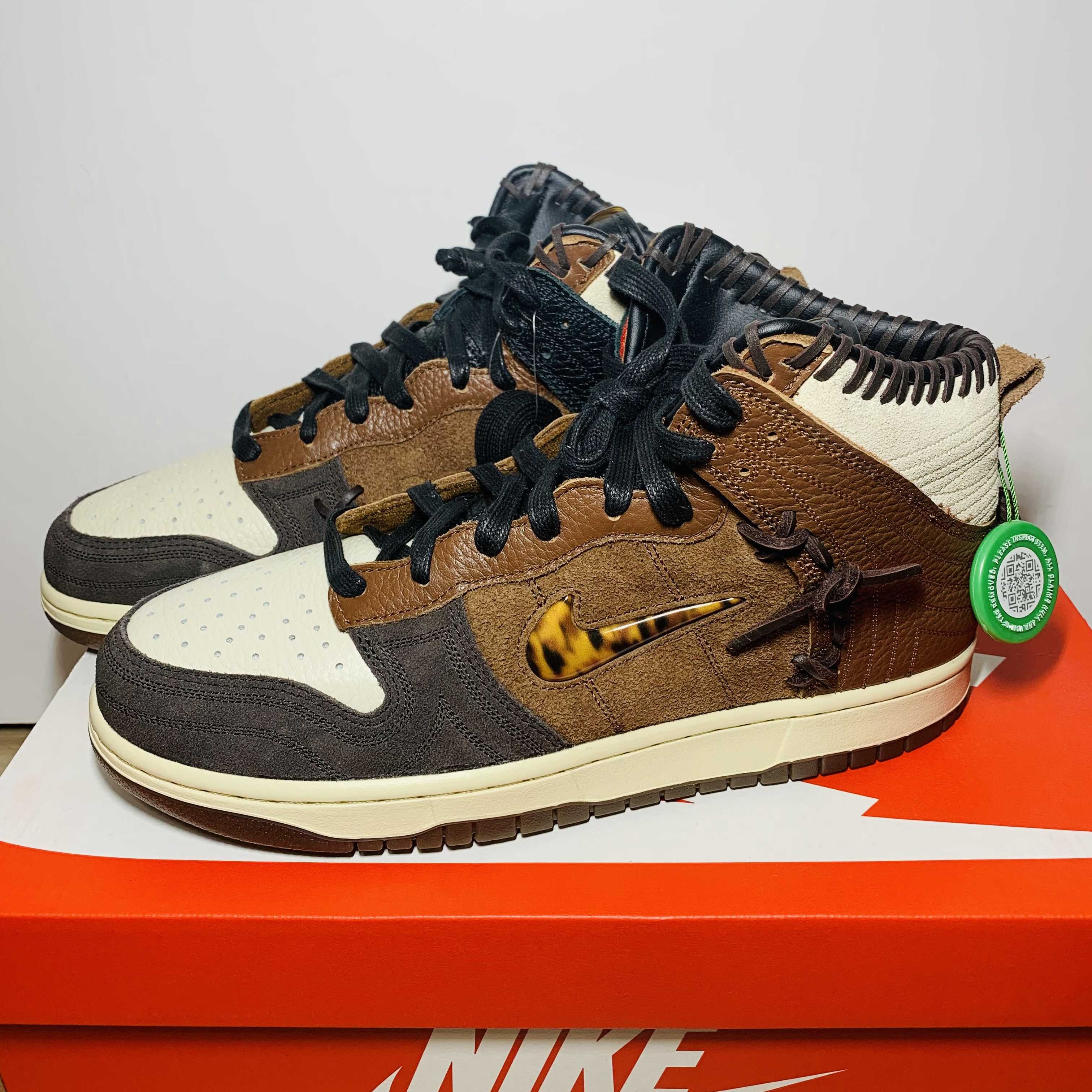 Bodega × Nike Dunk High "Legend Fauna Brown"