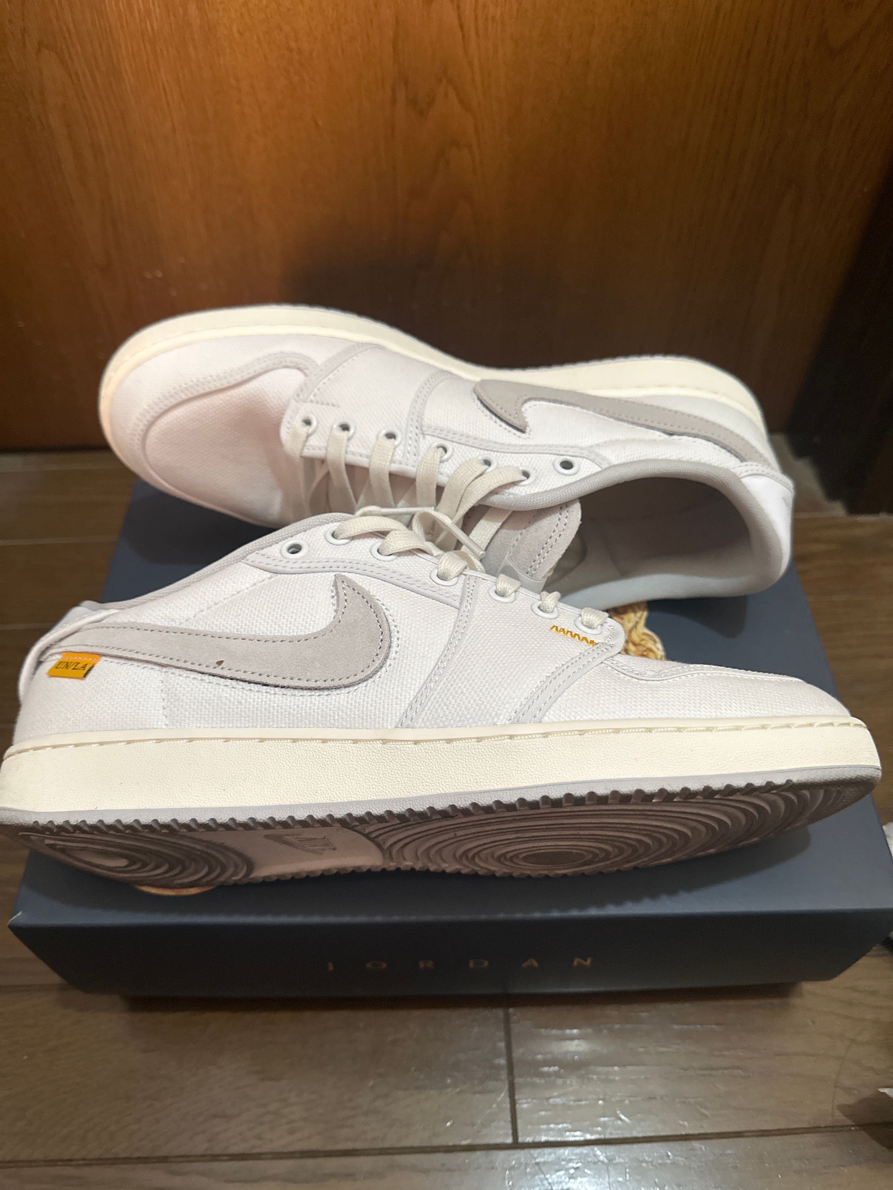 UNION × Nike Air Jordan 1 Low KO "White Canvas"