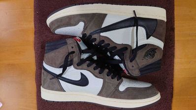 Travis Scott × Nike Air Jordan 1 Retro High OG TS SP "Sail/Dark Mocha"